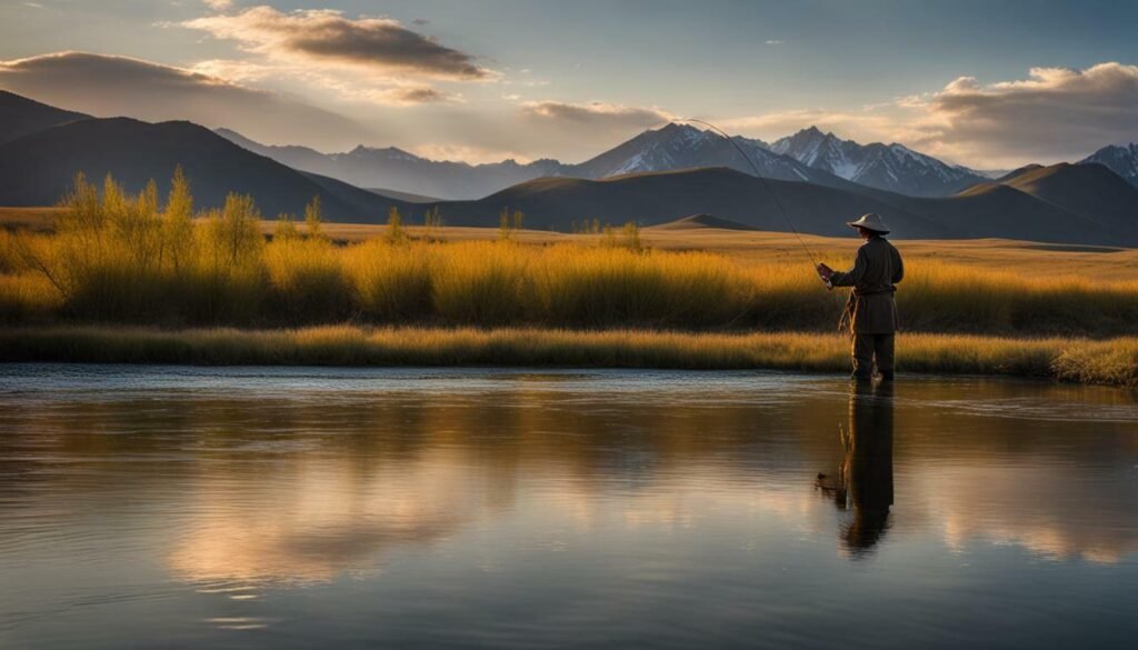 fly fishing in Mongolia