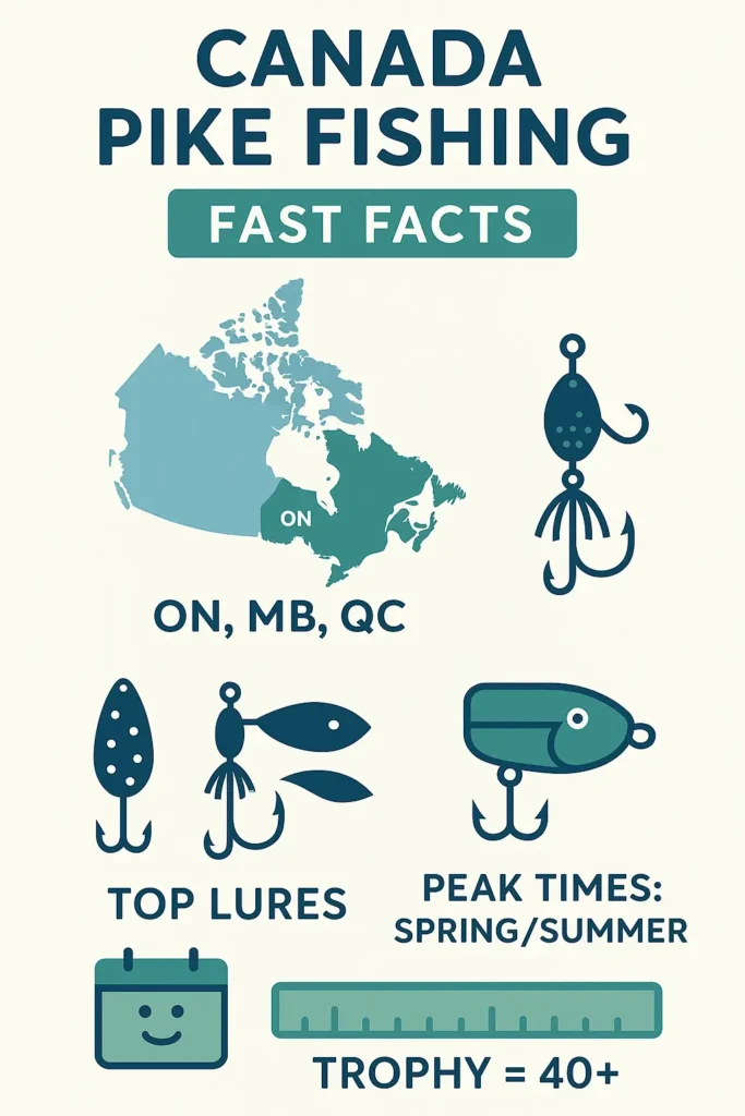 Canada Pike Fishing FAST FACTS