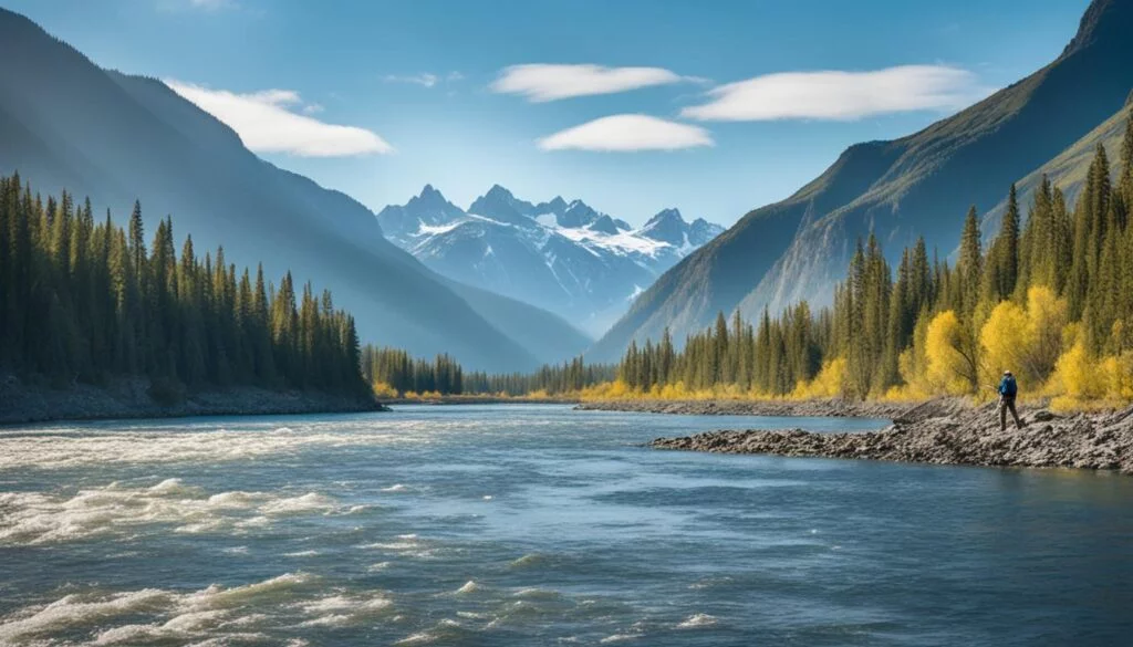 Fishing in the Mackenzie River