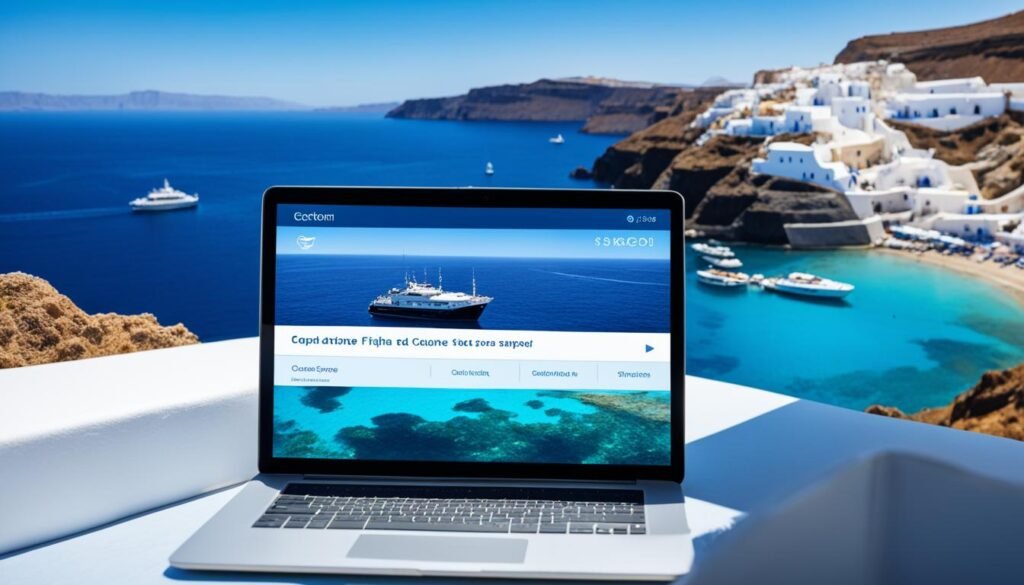 Santorini fishing trip booking process