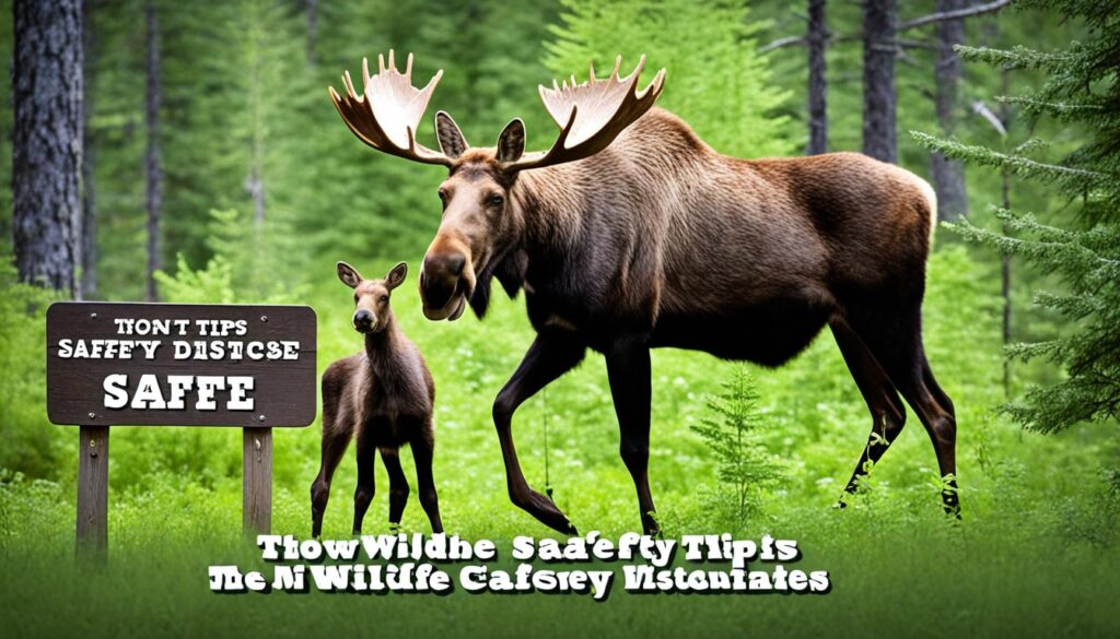 Wildlife Safety for Moose Viewing