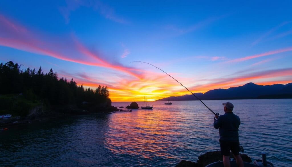 Fishing in Ucluelet, British Columbia