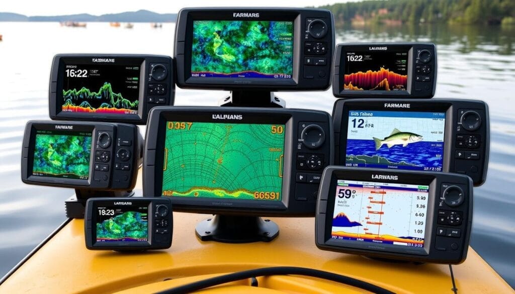 fish finder display size fish finder display size