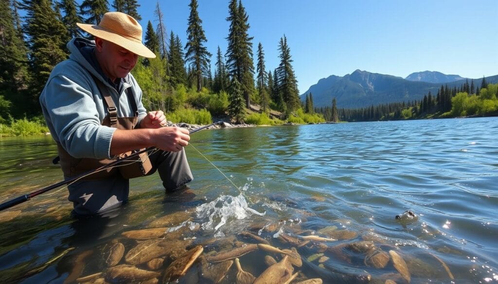 Fishing with Hands