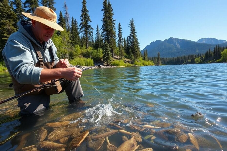 Fishing with Hands