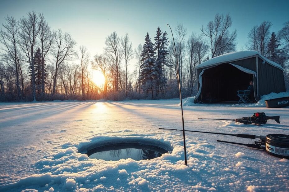 deadsticking for winter walleye