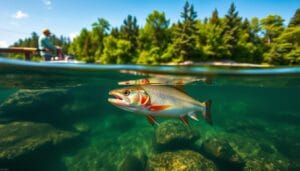 deep cranking for summer lake trout