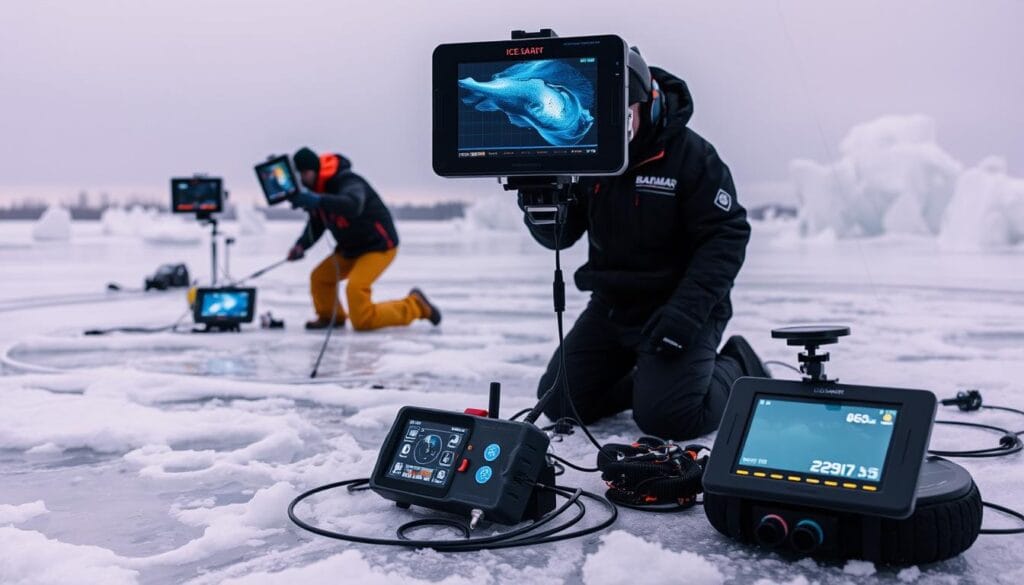 ice fishing with electronics advanced