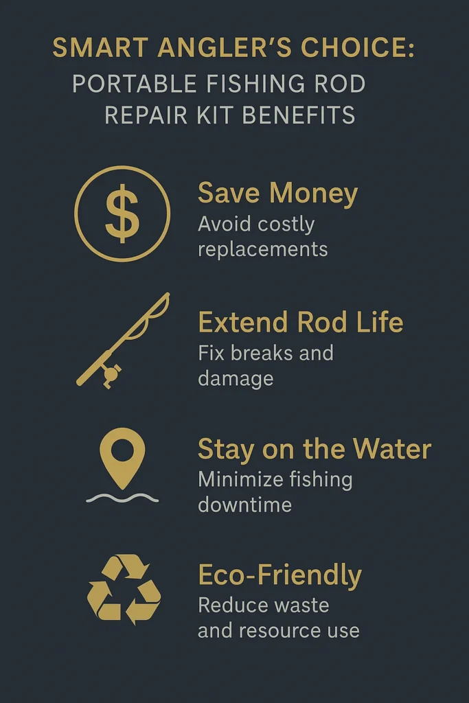 Fishing rod repair kit benefits
