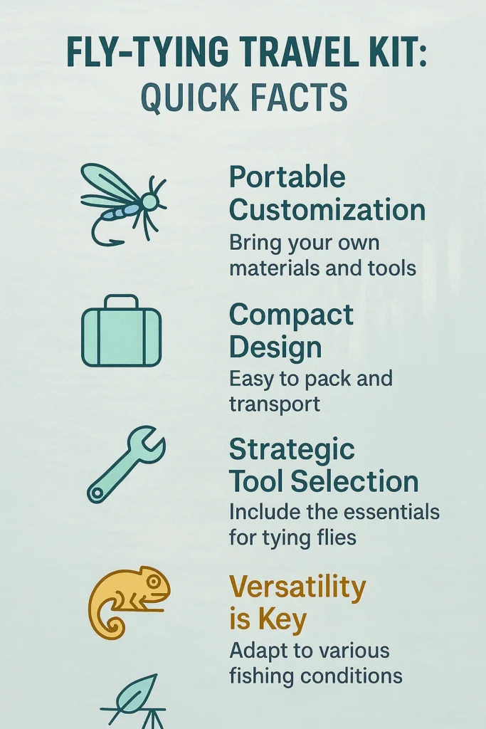 Fly-tying travel kit facts