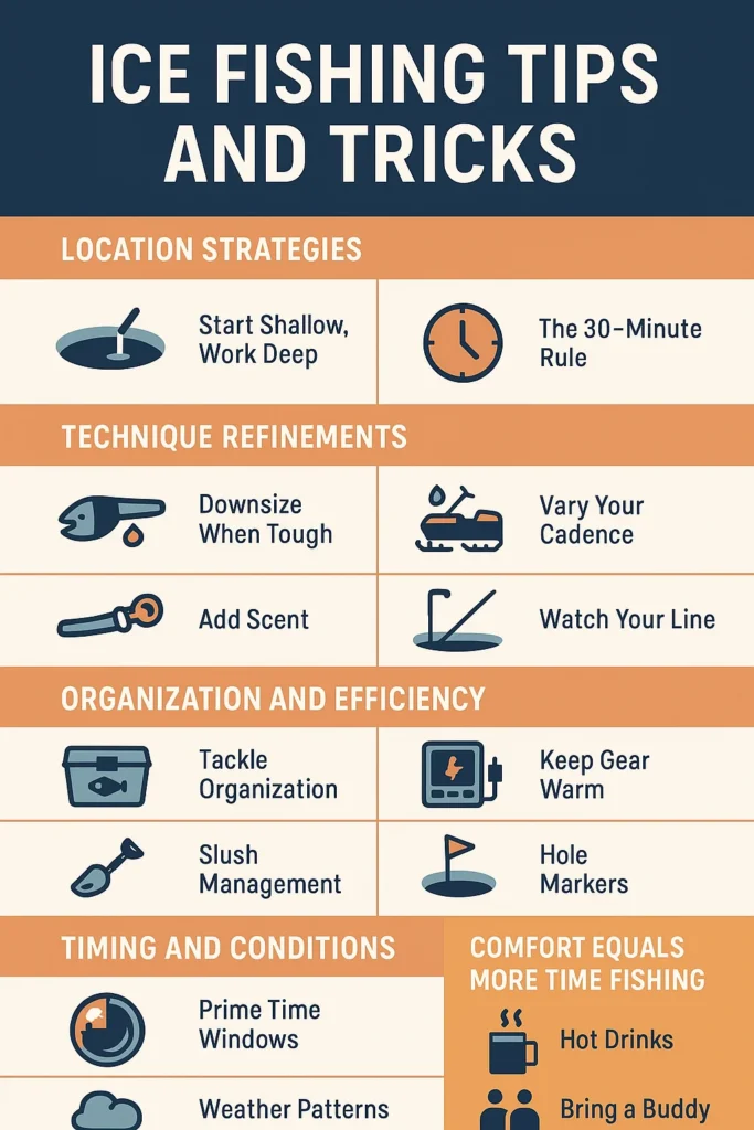 Ice fishing tips and tricks