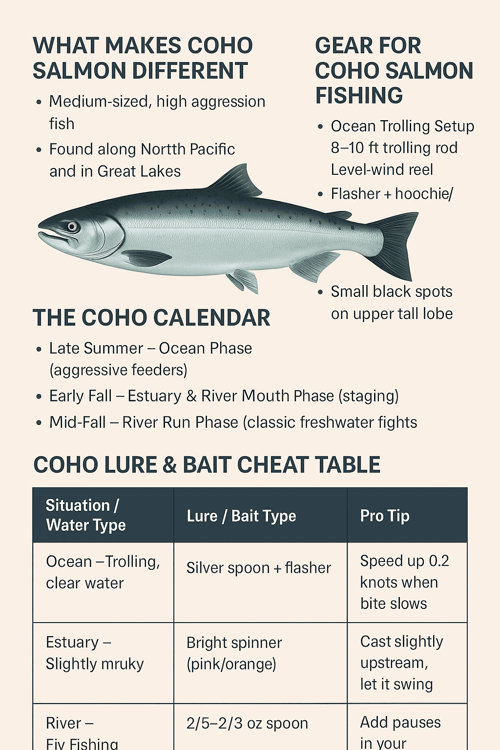 Coho Salmon fishing guide