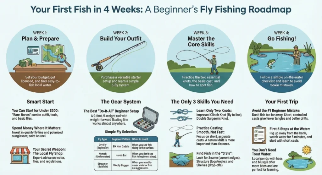 Beginner fly fishing roadmap