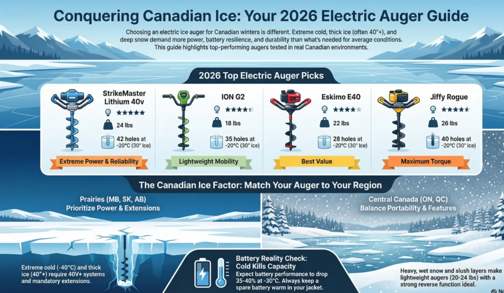 Electric ice auger guide