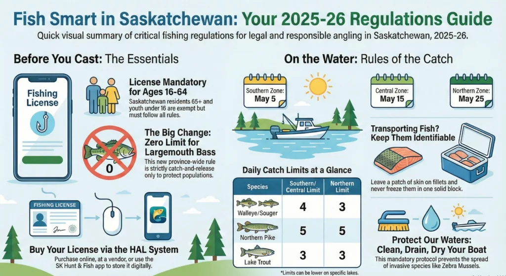 Saskatchewan Fishing Regulations Guide 2025-26