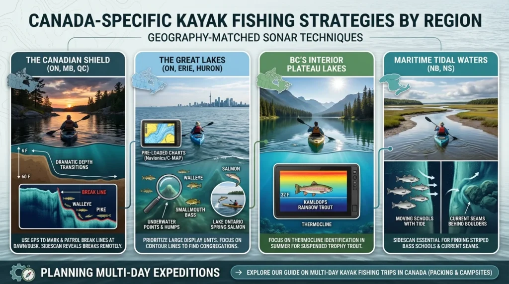 Kayak fishing strategies Canada