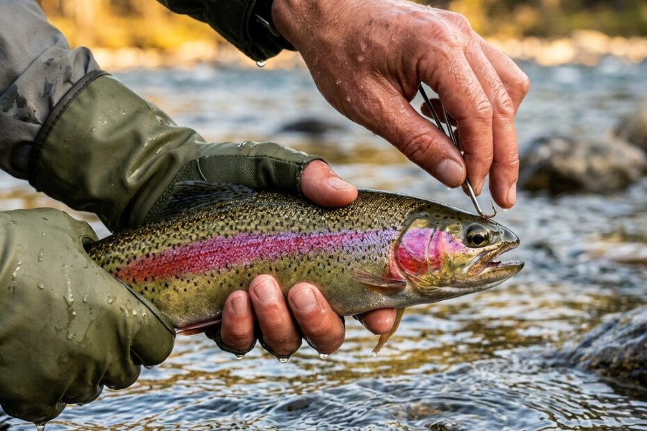 how to unhook a fish canada