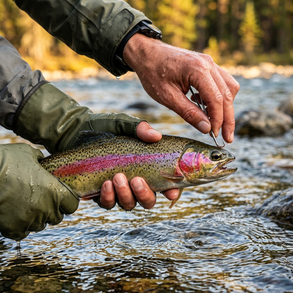 how to unhook a fish canada