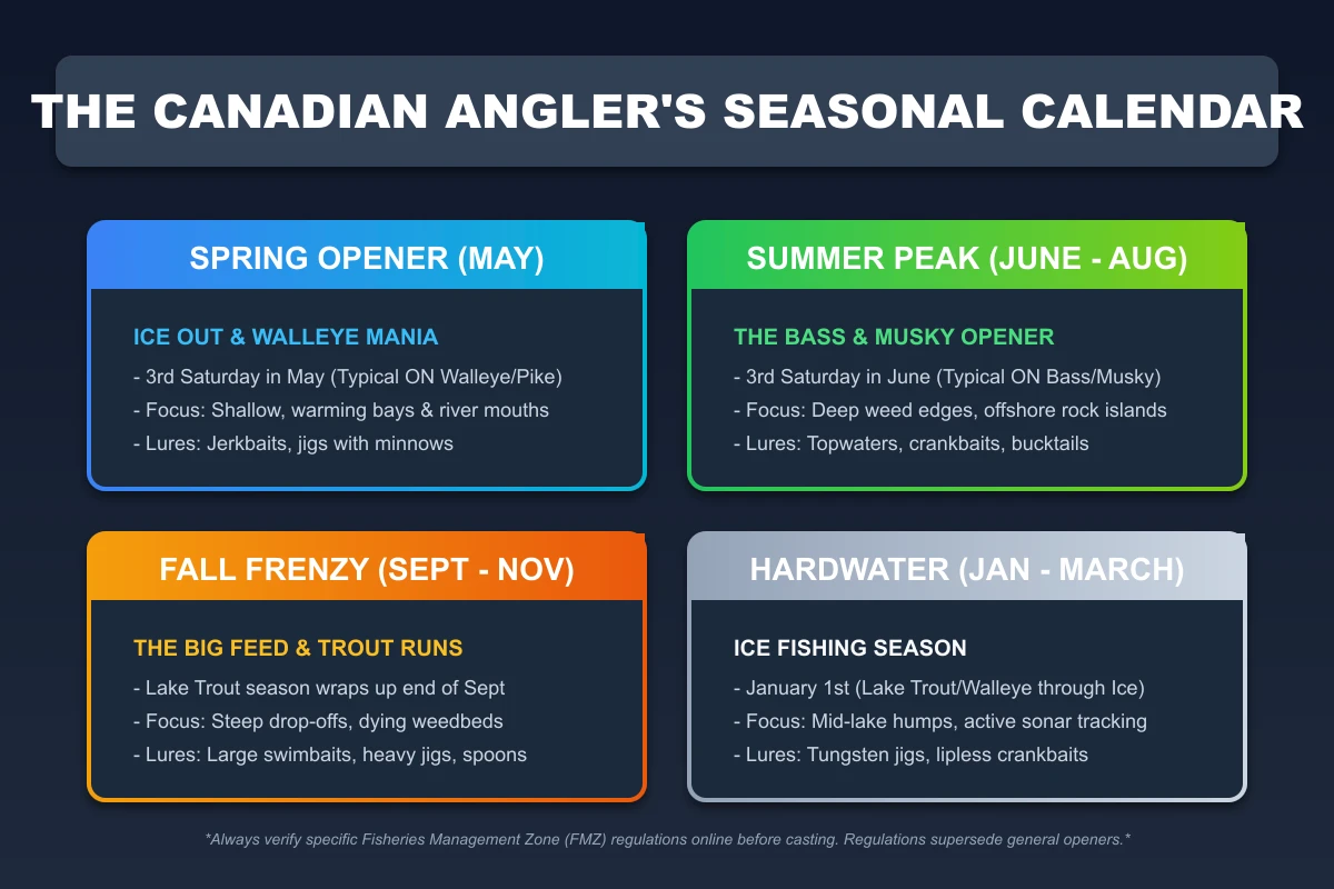 The Canadian Angler's Seasonal Calendar
