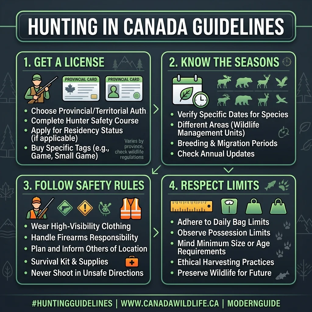 Hunting in Canada Regulations Infographic