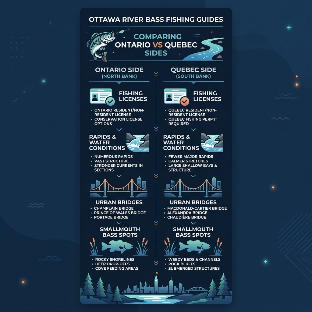 Ottawa River Bass Guides: Ontario vs Quebec Side