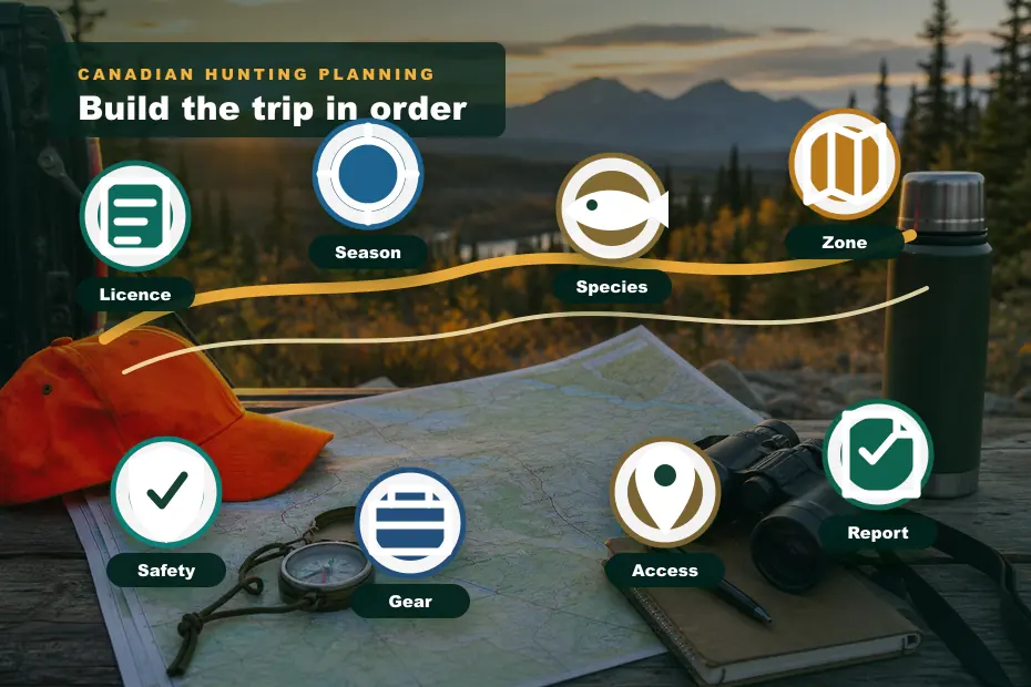 Canadian Hunting Planning System visual map