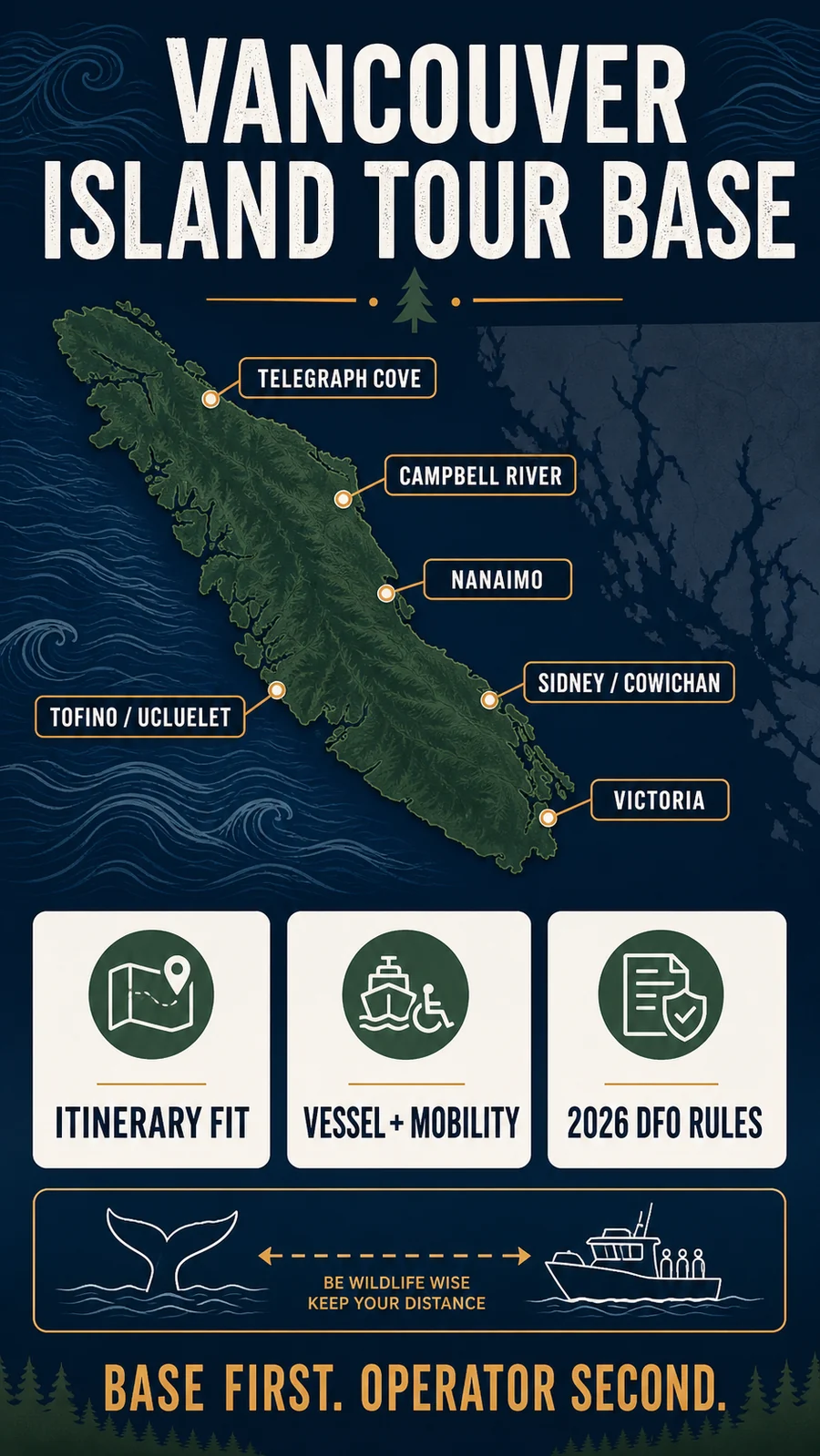 Vancouver Island orca tour base and vessel decision guide